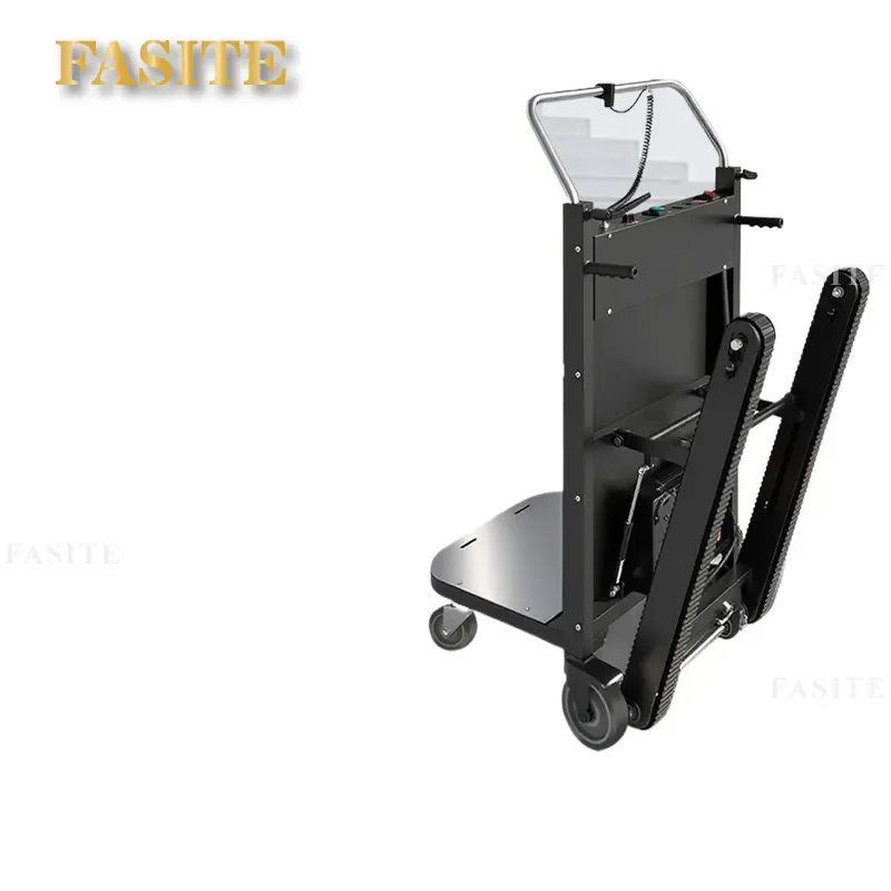 For Electric Stair Climbing Hand Truck Folding Cargo Dolly Multi-functional Automatic Up Down Stairs Mover for Household