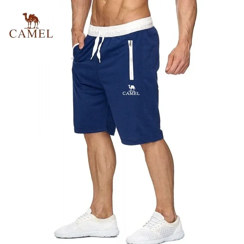 Novedad de verano, pantalones cortos informales de algodón puro para hombre, pantalones cortos de playa para deportes al aire libre, cómodos e transpirables, a la moda, de alta calidad