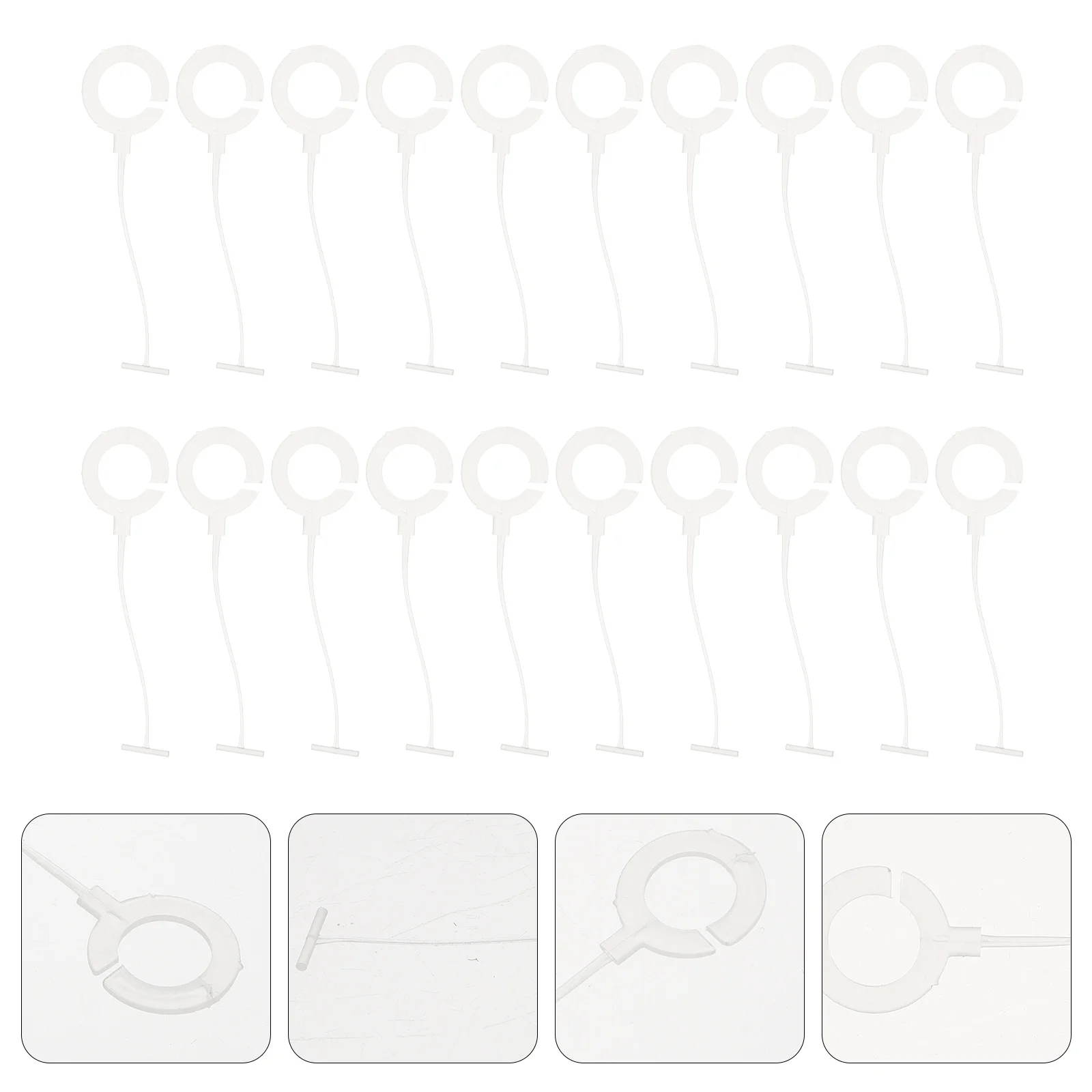 

5000pcs White 35mm PP Plastic Round for Clothing Tags Price Tag Fasteners Hanging Accessories
