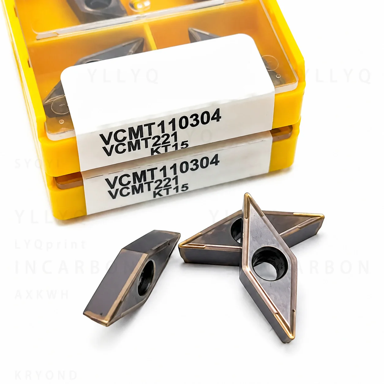 VCMT110304 Carbide Insert KT15 KT6020 KT735 CNC Lathe Turning Tool Stainless Steel Cutting Insert VCMT 110304 Metal Machining - view 2