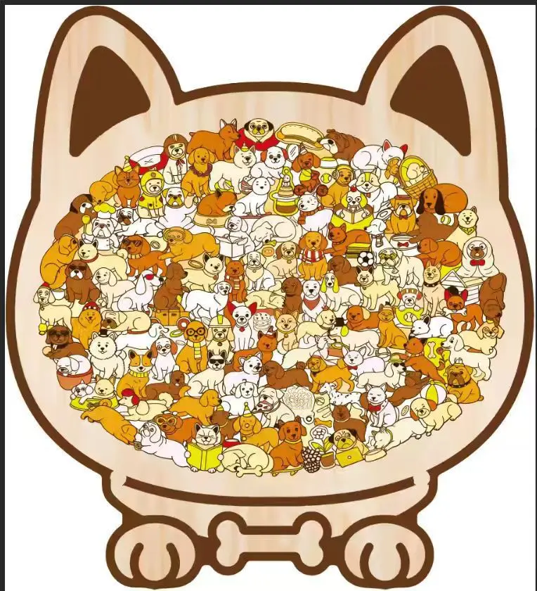 Puzzle en bois en forme de cha - Board Game Festival avis et prix