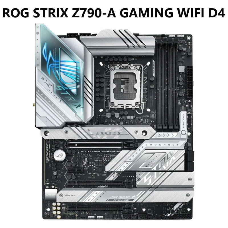 

ASUS ROG STRIX Z790-A GAMING WIFI 6E D4 LGA1700 Intel 13-го и 12-го поколения ATX игровая материнская плата 16 + 1 этап мощности, DDR4, 4xM.2 слота,