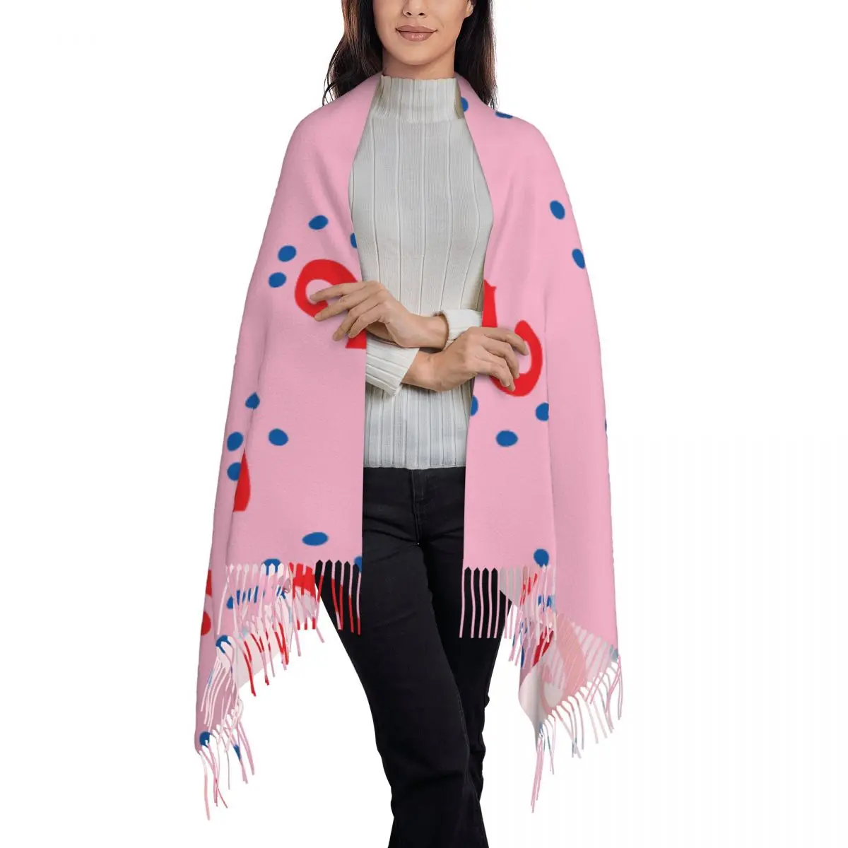 Gary The Snail Scarf Tassel Scarves for Women Soft Warm Shawls and Wraps Long Fall Winter Shawl Wrap