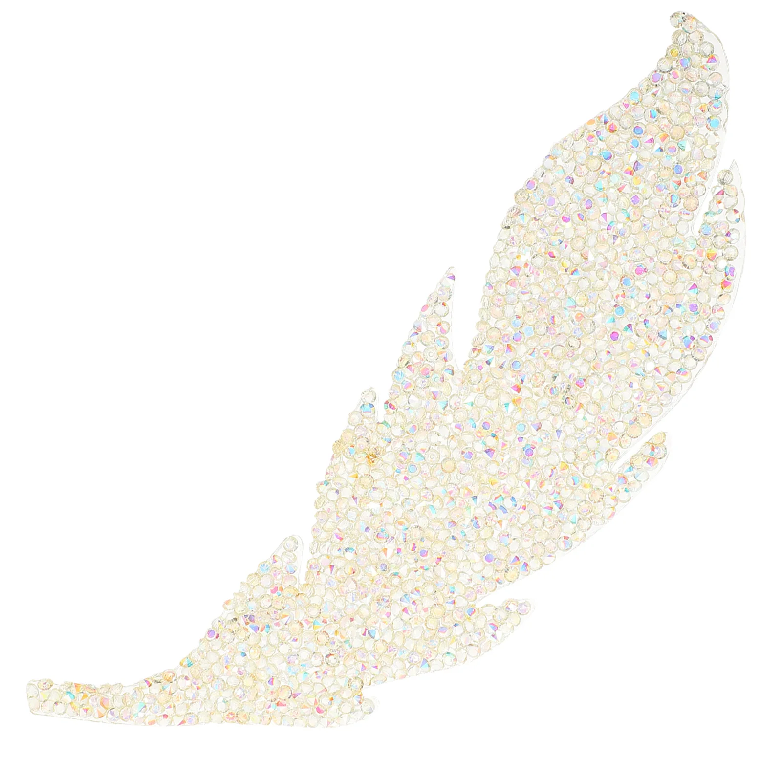 

Leaf Shaped Rhinestone Appliques Iron On Patch DIY Clothing Accessories Bling Decor naments Glitter Patches H made Repair