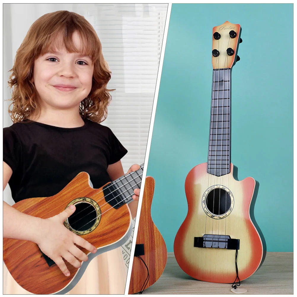 Gitara symulacyjna Plastikowy model Dzieci Ukulele Zabawka Symulowane początkujące Instrument muzyczny Zabawki Zabawki Wczesna nauka