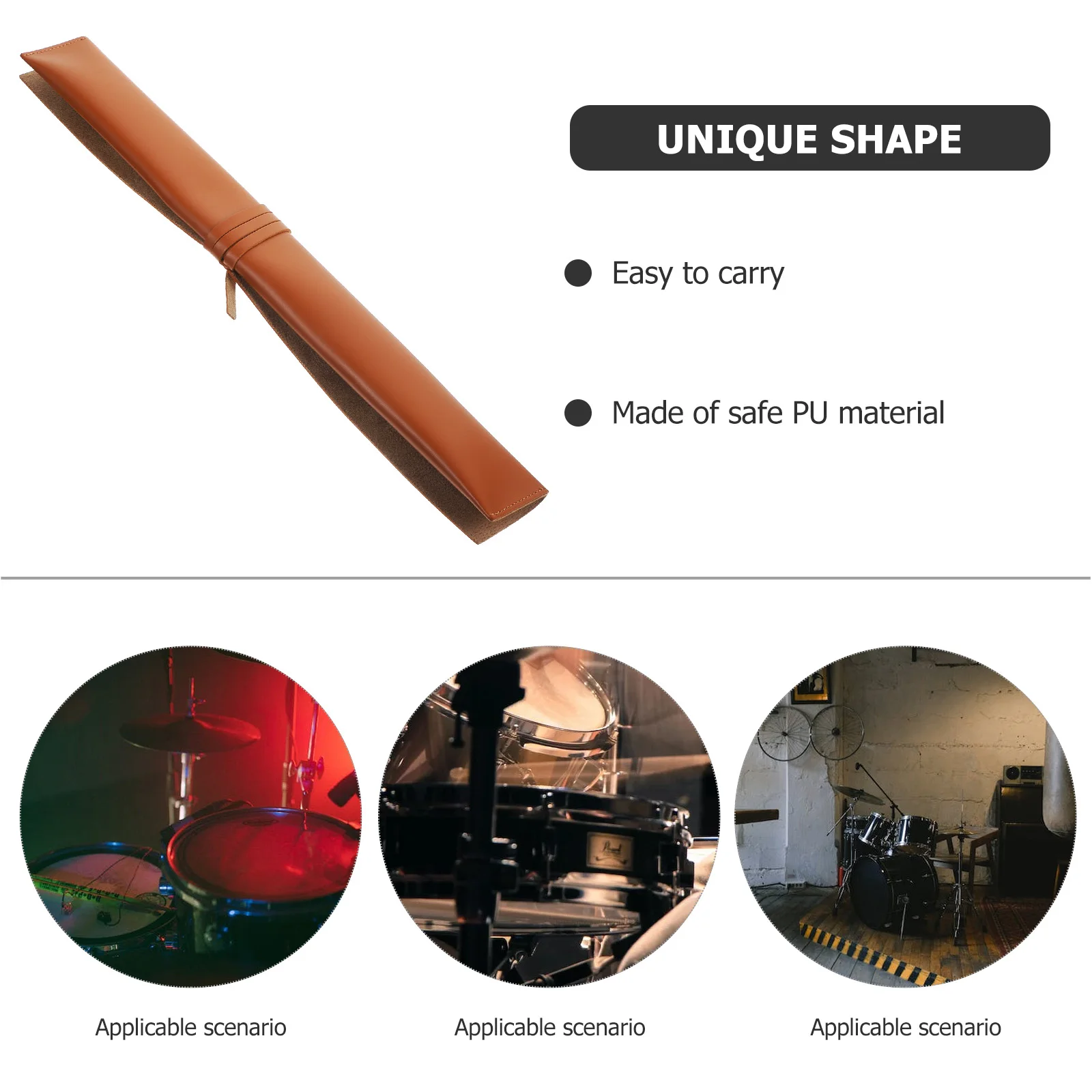 

Drum Stick Storage Bag Drumstick Case Holder Mallet Bags Portable for Drumsticks Percussion