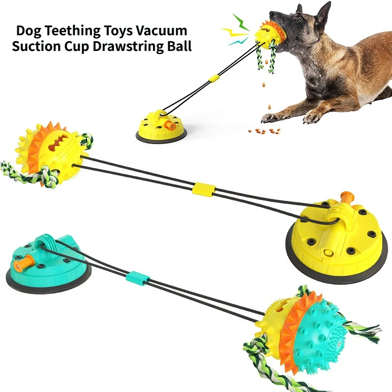 

Super Vacuum Sucker Pull Rope Ball Toy Dog Leakage Ball Pet Dog Chew Teeth Toy Feeder Interactive Dog Toys Dog Accessories