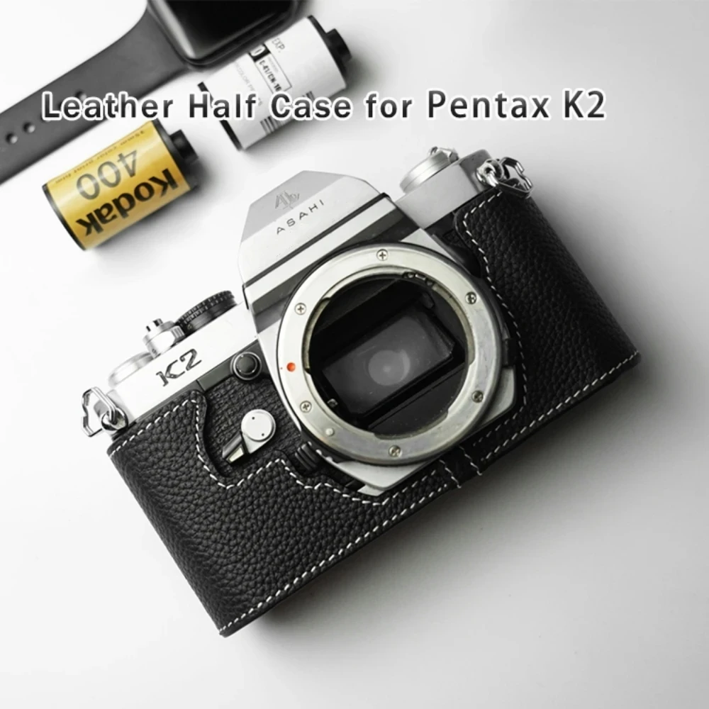 

Защитный чехол из натуральной воловьей кожи для Камеры Pentax K2 17/ES2/K1000/MX/SP/superA, кожаный чехол для камеры, получехол