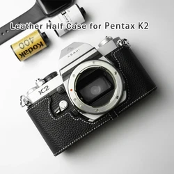 Film Camera Genuine Leather Cowhide Protective Case For Pentax K2 Case 17/ES2/K1000/MX/SP/superA Case Leather Camera Half Case