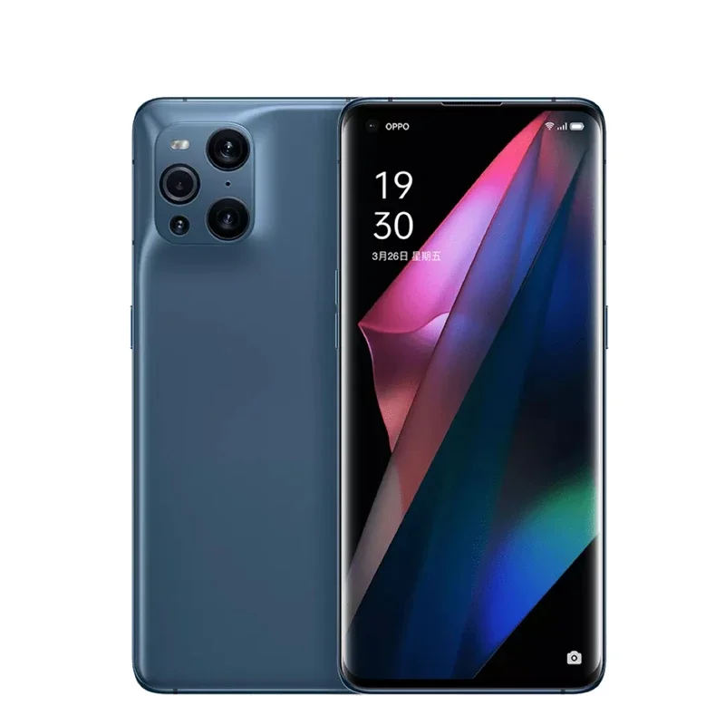 OPPO ค้นหา X3 Pro 5g สมาร์ทโฟน Snapdragon 888 12GB 256GB 6.7 นิ้ว AMOLED 120Hz หน้าจอ 65W Super VOOC2 Google Play โทรศัพท์มือสอง