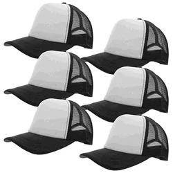 10pcs Outdoor Use Blank Diy Cap Mesh Driver Hat Baseball Cap Diy Sublimation Hat Outdoor Supply