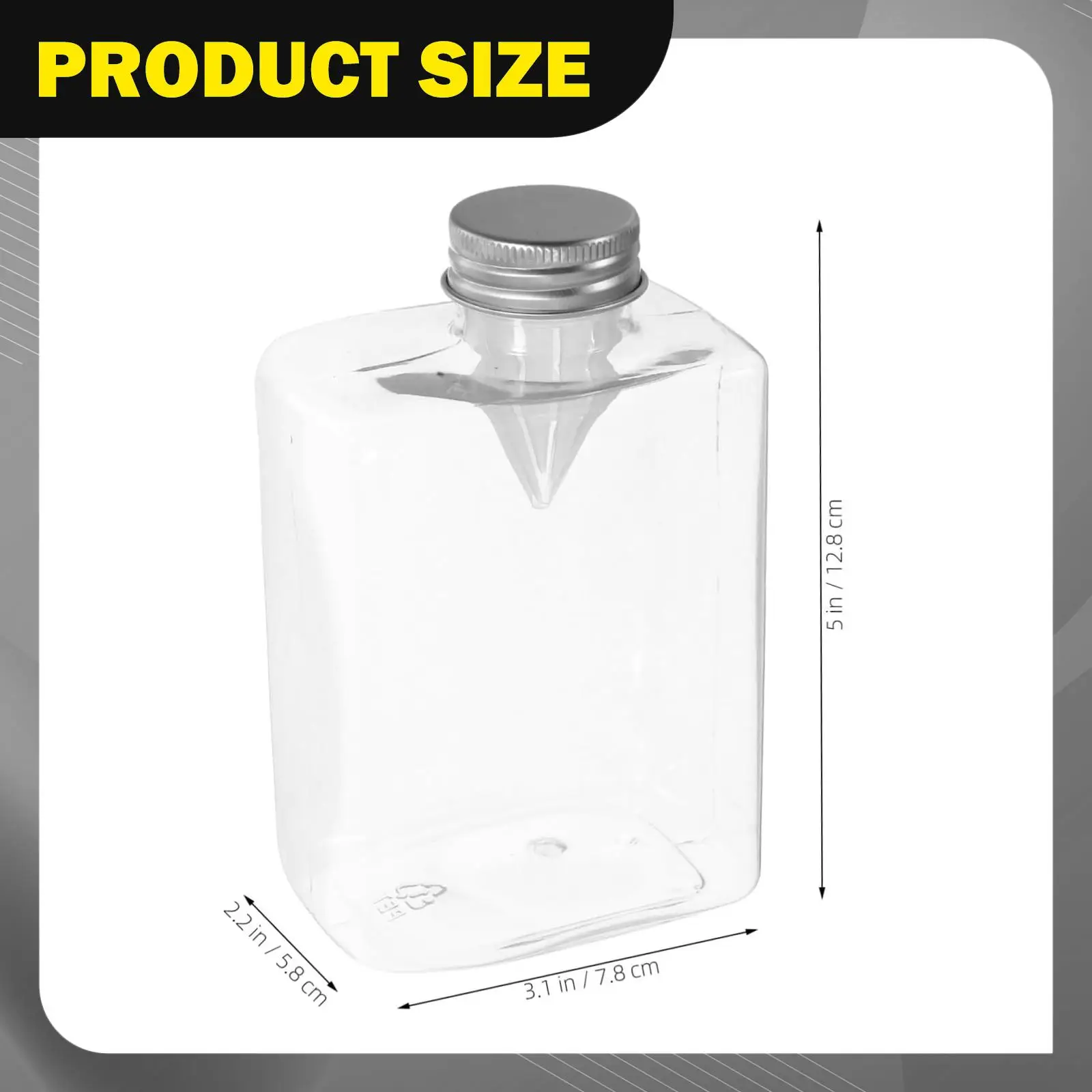 Empty Juice Bottles Set PET Material Multipurpose Drinking Jars for Juice Milkshake Coffee Homemade Drinks