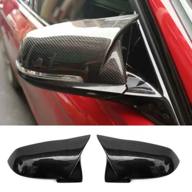 For BMW 1 2 3 4 Series F20 F30 F31 F32 F36 2012 - UP 320i 328i 330d 335i M3 M4 Look Replacement style Carbon Fiber Mirror Cover