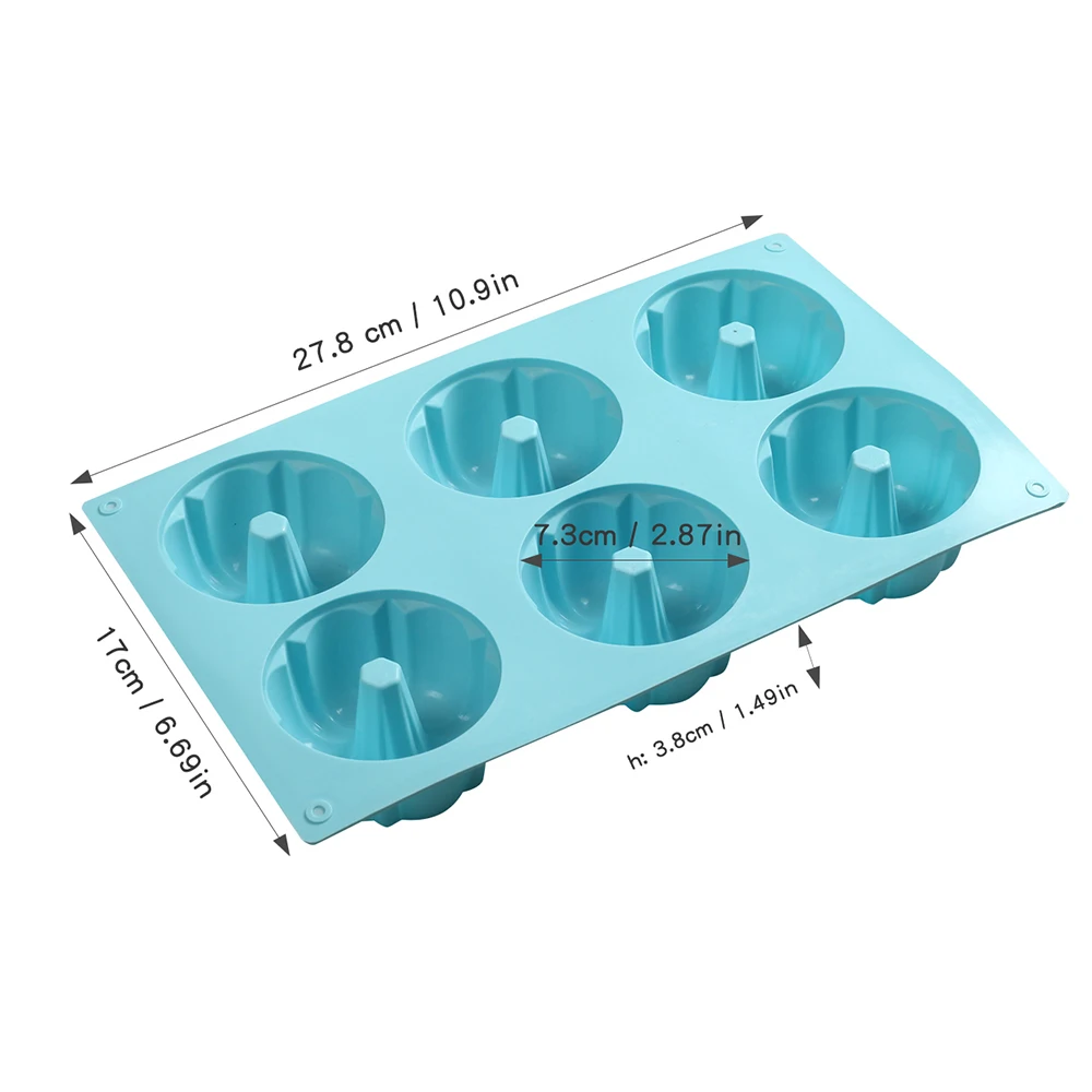 6 Cavity Halloween Pumpkin Silicone Cake Mold for Chocolate Mousse Ice Cream Jelly Pudding Dessert Bakeware Pan Decorating Tools