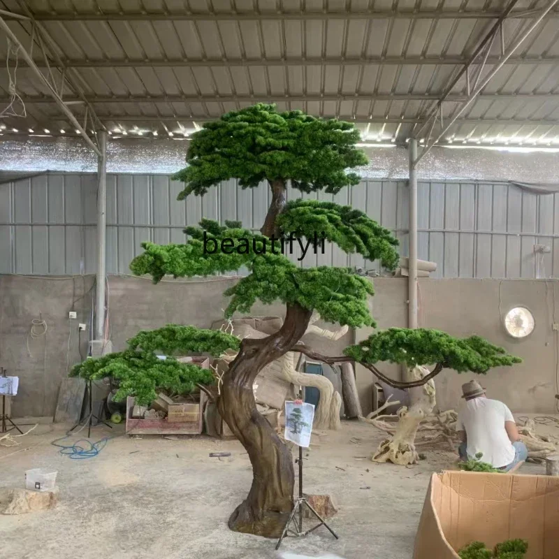 Simulation of Luo Hansong Green Plant Artificial Tree Interior Landscaping Decoration Ornament New Chinese Style