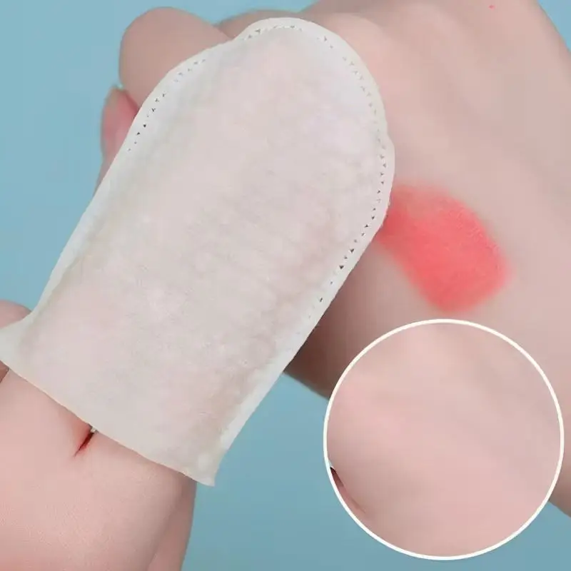 120 Stück U-förmige Wattepads mit Tasche, weiche Kosmetikpads zum Entfernen von Make-up vom Gesicht.