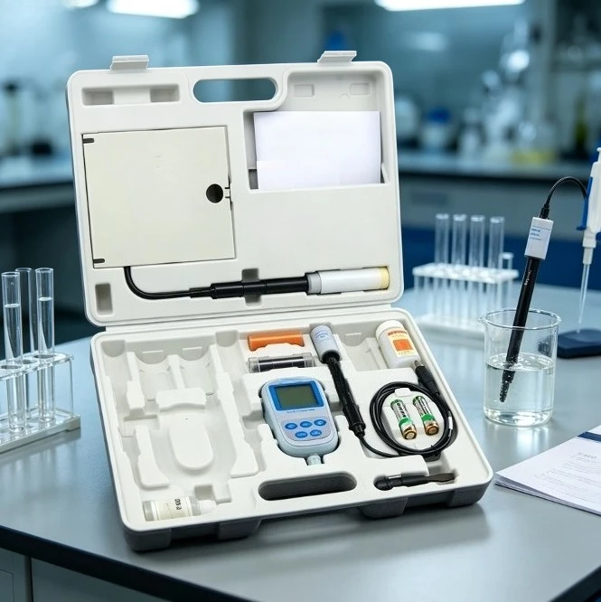 Portable Dissolved Oxygen Meter, pH Conductivity Meter, ORP Tester, Oxygen & Salinity Measuring Instrument