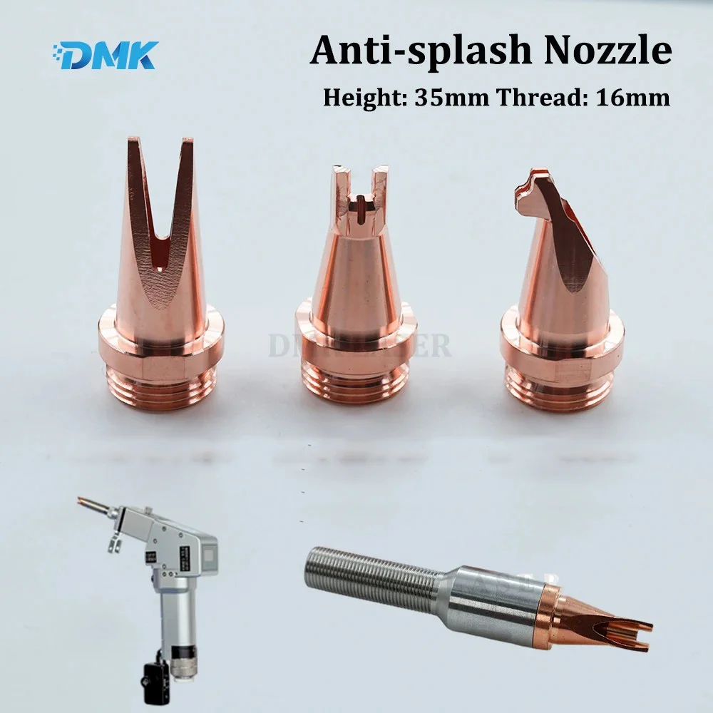 QiLin Laser Welding Nozzle H25 M10 H35 M16 H63 Feed Wire Copper Anti-splash Nozzles For BWT20 DWT20 BWT30 Laser Weld Gun Head