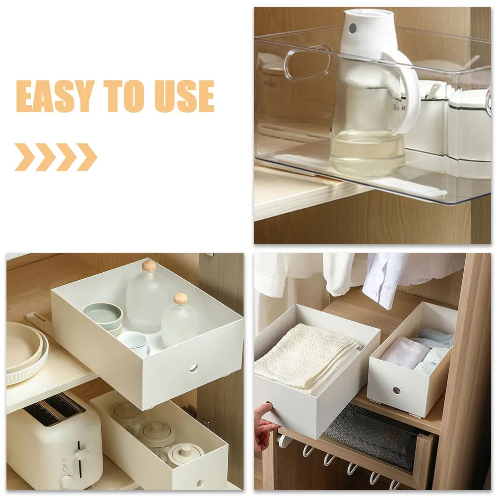 

4pcs Cabinet Drawer Slides Heavy Duty Bottom Mount Furniture Guide Rails Replacement Drawer Slides For Dresser Closet Desk