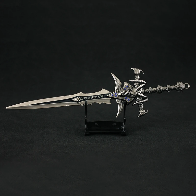 

Hot World of Warcraft Weapon Model Lich King Frostmourne Swords Alloy Anime katana Game Peripherals Keychain Gift Toys for Boys