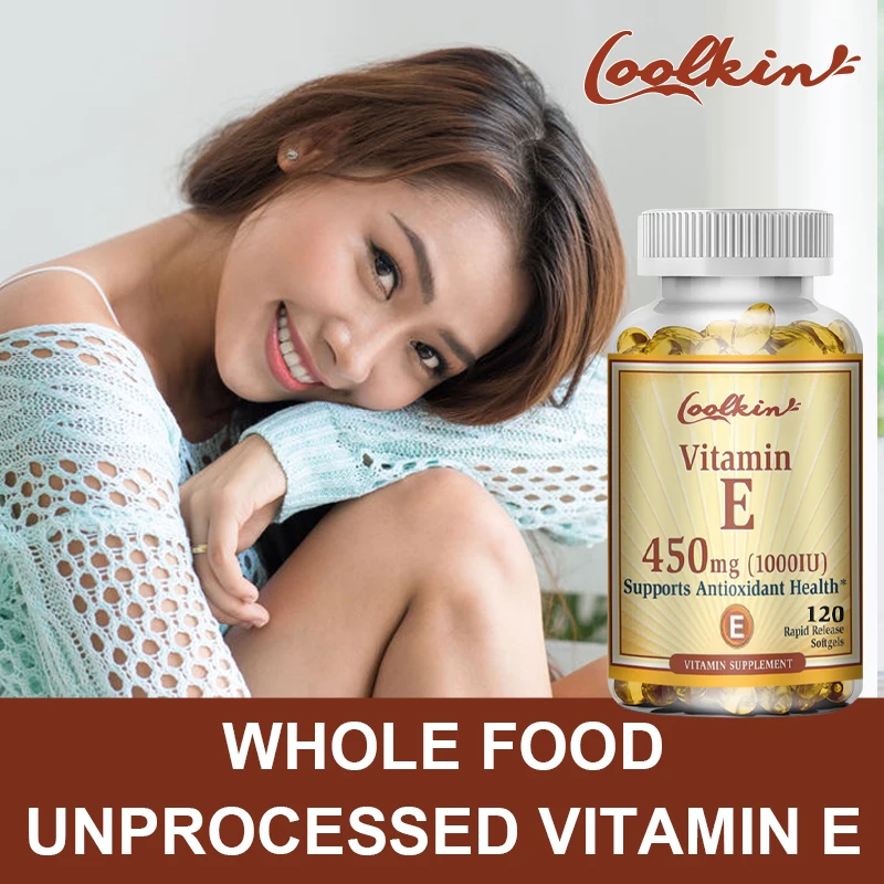 Vitamin E Capsules 450mg - Skin Firming, Wrinkle Reduction, Anti-aging, Antioxidant