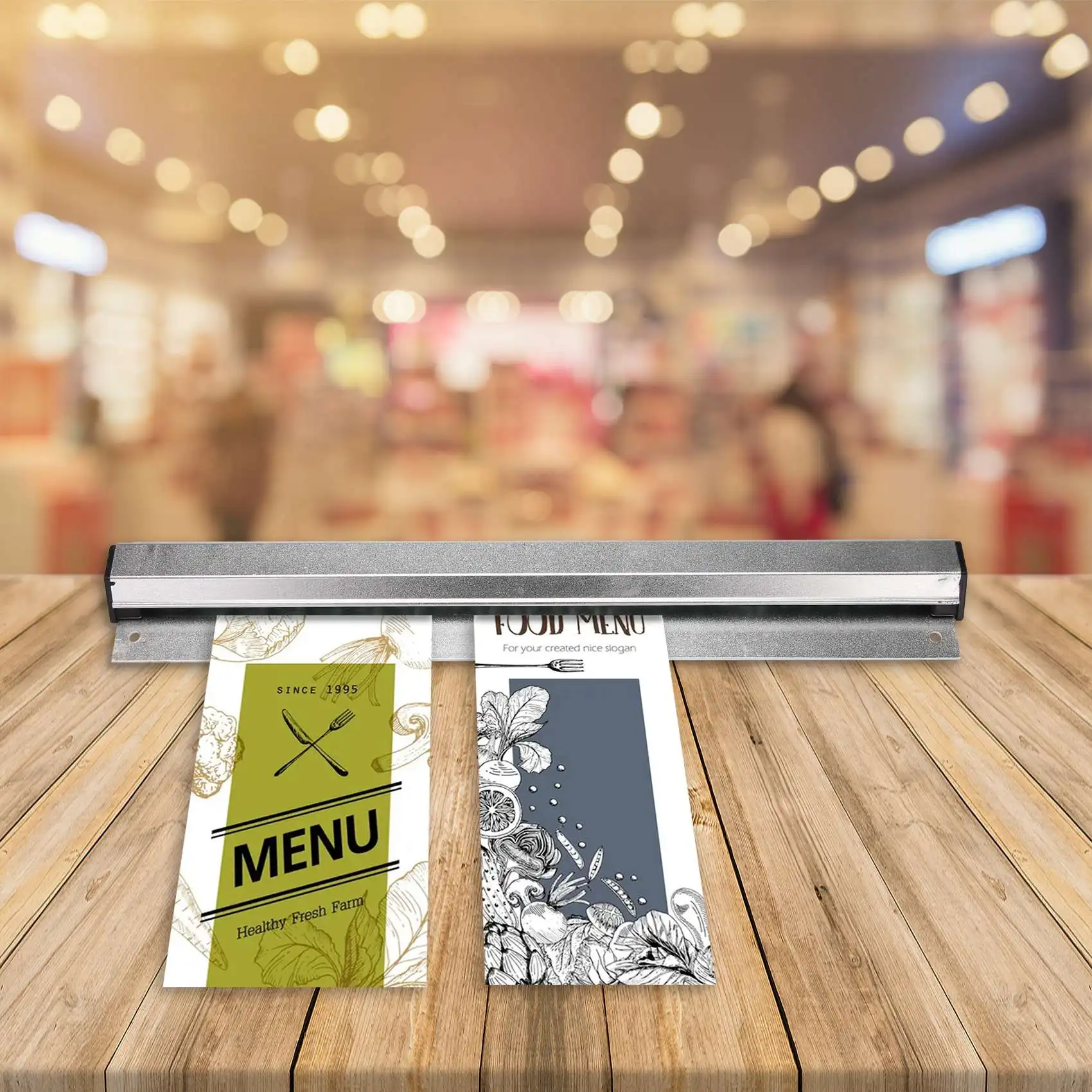 Restaurant Order ,Tab Kitchen Ticket Holder Wall-Mounted Order Pads for Food Hold Orders Receipt Holder