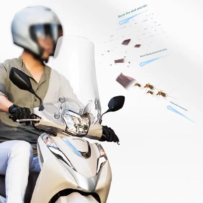 

For WUYANG Modified Front Windshield for HONDA LEAD125 Motorcycle LEAD125 Dedicated Windscreen for Enhanced Riding Experience