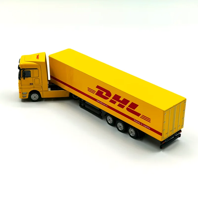 Diecast 1:87 Scale Trailer Truck & Container Truck Alloy Car Model Classics Adult Souvenir Gift Hobby & Toys