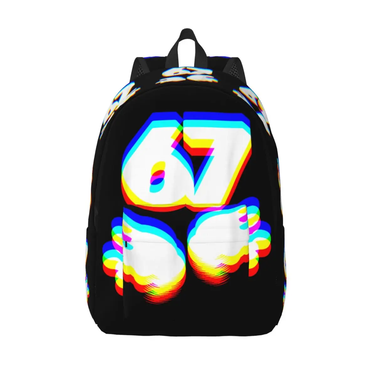 

Забавный рюкзак Meme Gen Alpha Slang Six Seven для улицы, студенческого туризма, путешествий, EDM, цветной рюкзак для мужчин и женщин, холщовые сумки для колледжа