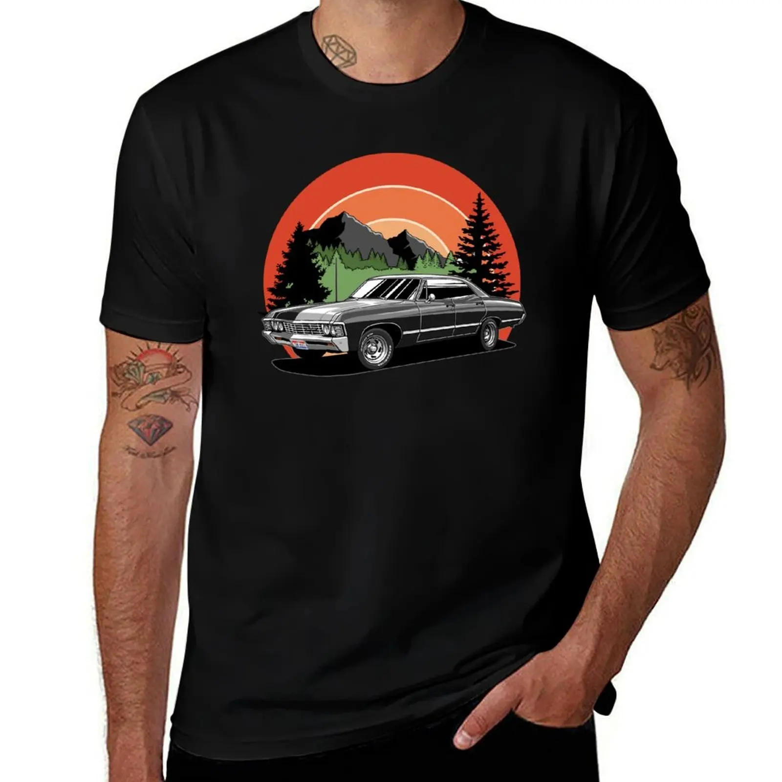 

1967 Impala Supernatural baby T-Shirt vintage Blouse for a boy Men's t-shirts