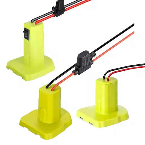 Power Wheels Adapter for Ryobi 18V Battery with Fuse Switch DIY Battery Adapter Connector for Ryobi 18V Nimh/Nicd/Li-ion Battery