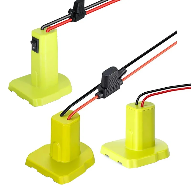 Adaptador Power Wheels com Interruptor Fusível Faça Você Mesmo Conector de Bateria para Ryobi 18v Nimh Nicd Li-ion Battery