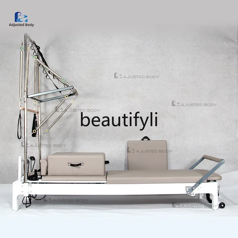 

x Pilates Oak Core Bed Semi-High Rack Large Equipment Two-in-One Multi-Functional Fitness Equipment Yoga Studio Personal Trainin