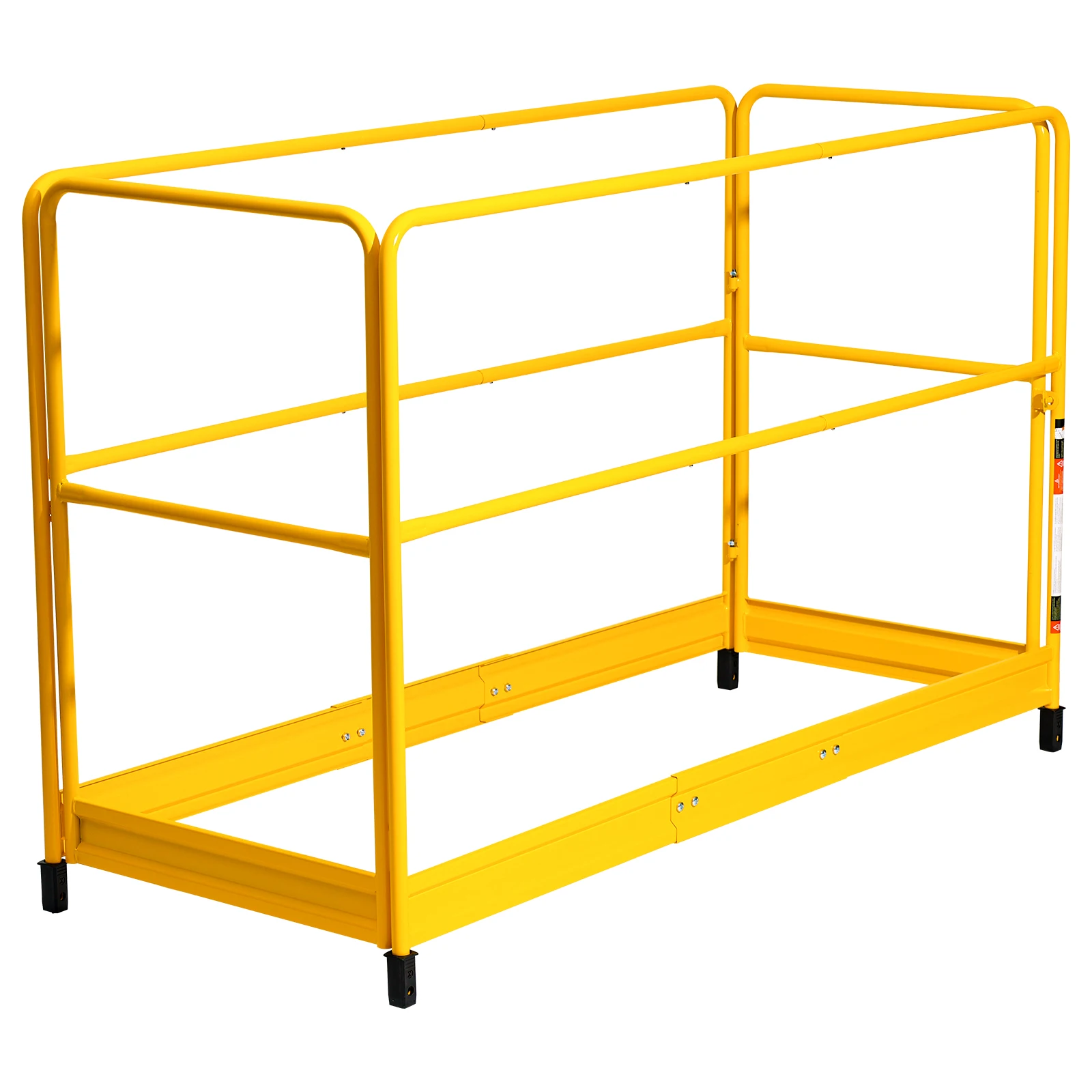 SucceBuy 6 Foot Scaffolding Safety Guardrail Rustproof Solid Carbon Steel of 55.4 lbs Capacity Metal Guardrails Accessory System