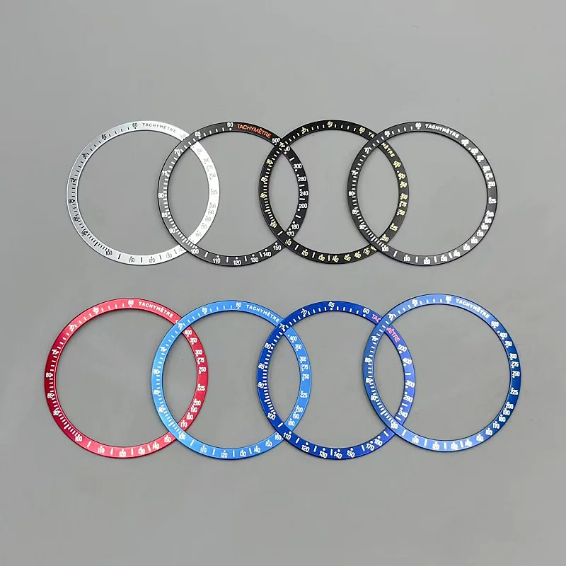40.5mm*35.2mm Aluminium Watch Bezel Insert Speed Master VK63 Watches Case Watch Ring for Tachymeter Bezel for Speedmaster Watch