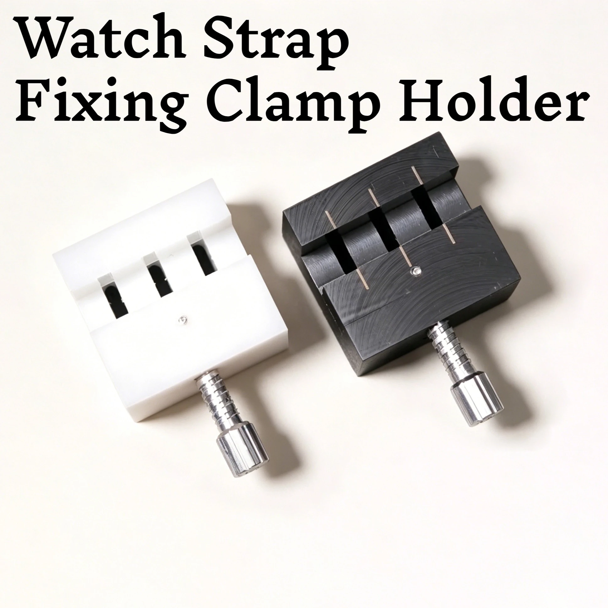 Strap Fixing Clamp Watch Holder Plastic Seat Watch Repair Tool  Watch Repair Steel Strip Cutting Long and Short Watch Chain Base