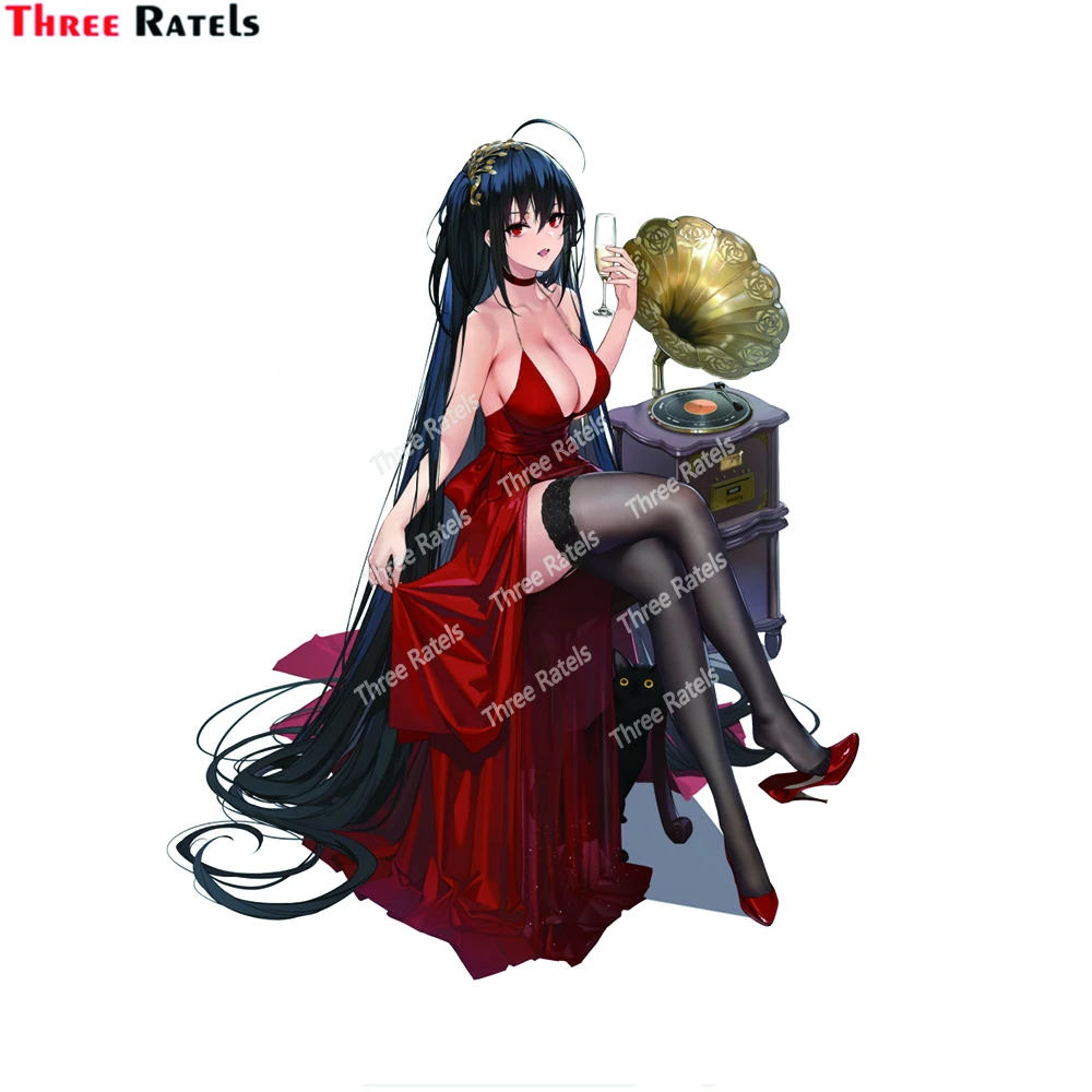 Three Ratels H828 Taihou And Taihou Azur Lane Waterproof Luggage Guitar Laptop Funny Car Sticker Decoration Decals