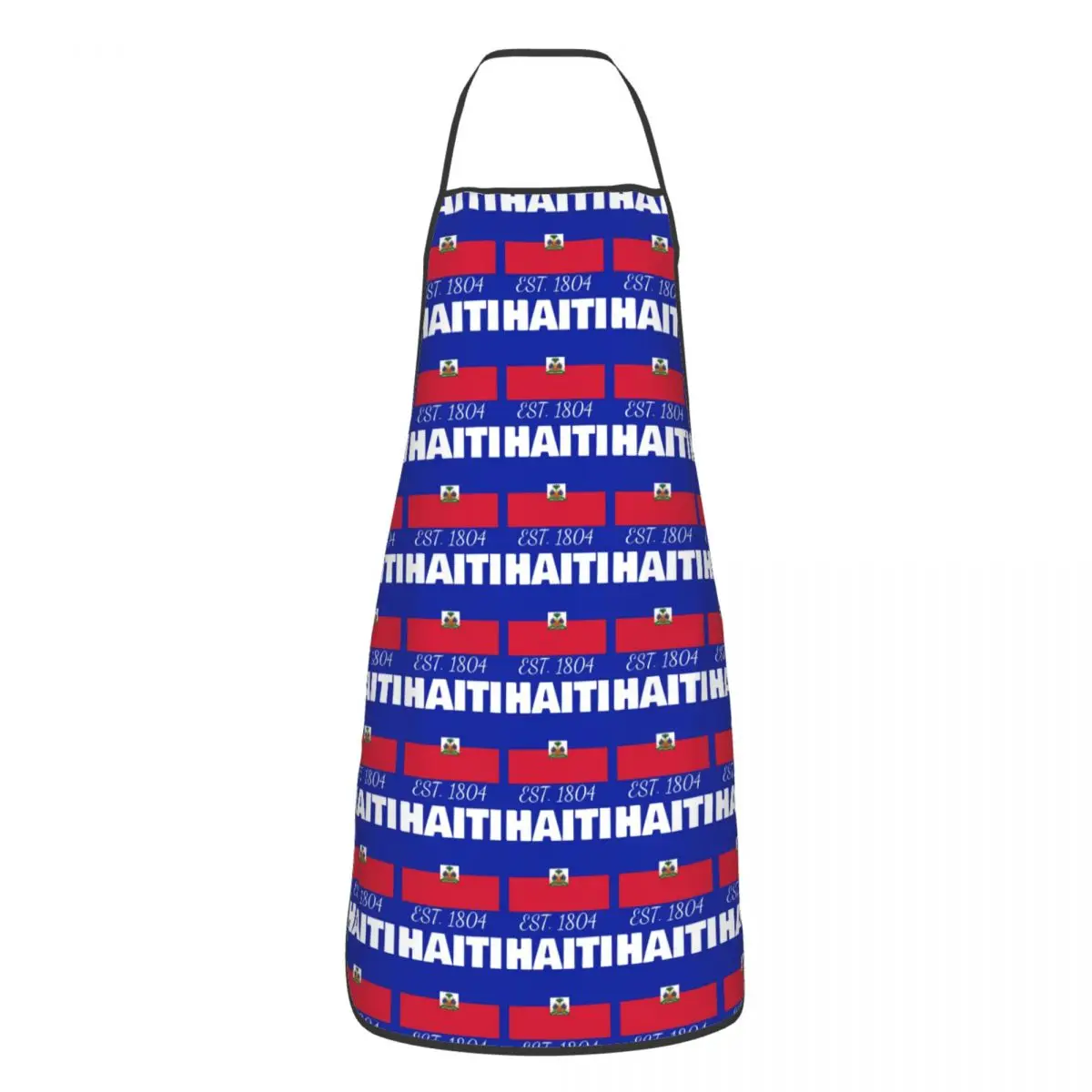 Haiti EST. 1804 Independence Haitian Flag Merch Apron Chef Cuisine Tablier Waterproof Bib Kitchen Cleaning Pinafore