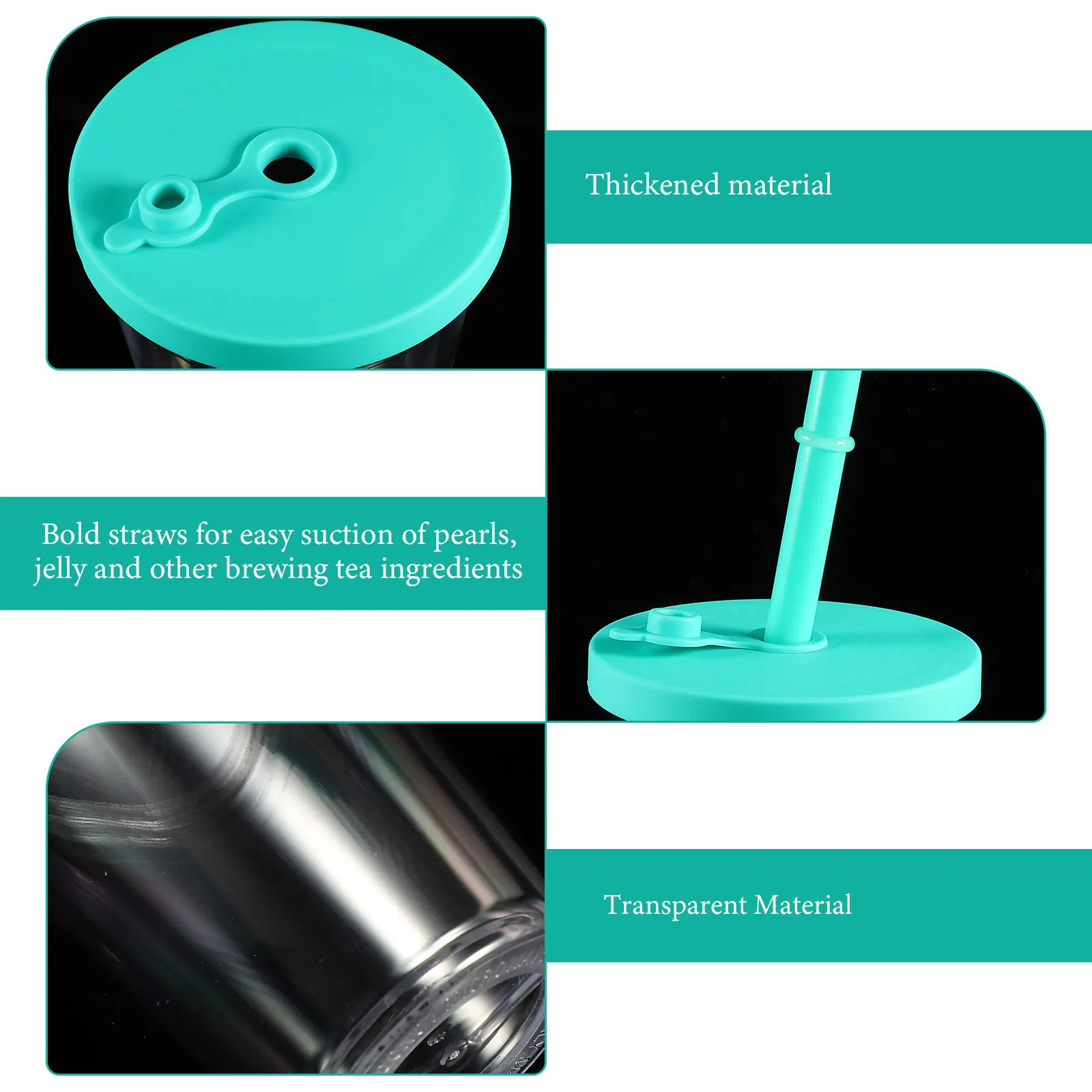

Double Thickened Plastic Water Cups Large Capacity Leak Proof Straw Lids Milk Tea Coffee Juice Storage Reusable Travel Mugs