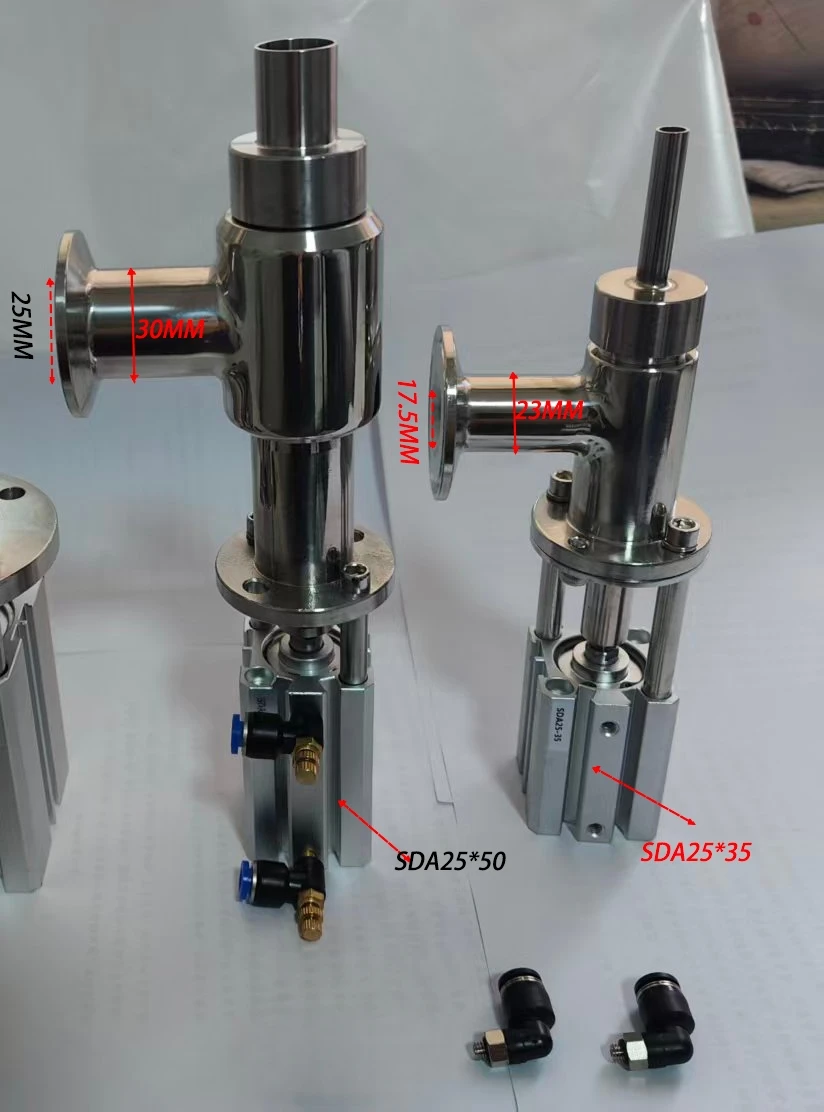 Chuck 16 Discharge Nozzle for Liquid & Paste Filling Machine, Anti-drip Filling Head, 304 Stainless Steel 1pc
