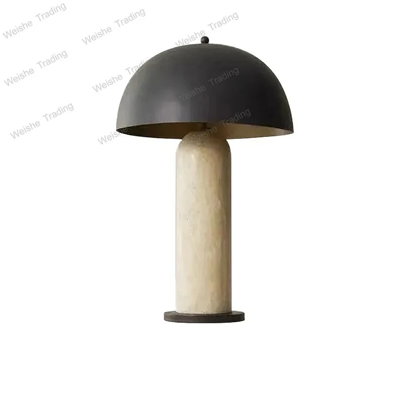 

Classic Cave Stone Desk Decoration Lamp Home Decor Living Room Bedroom Item Vintage Marble Table Lamps