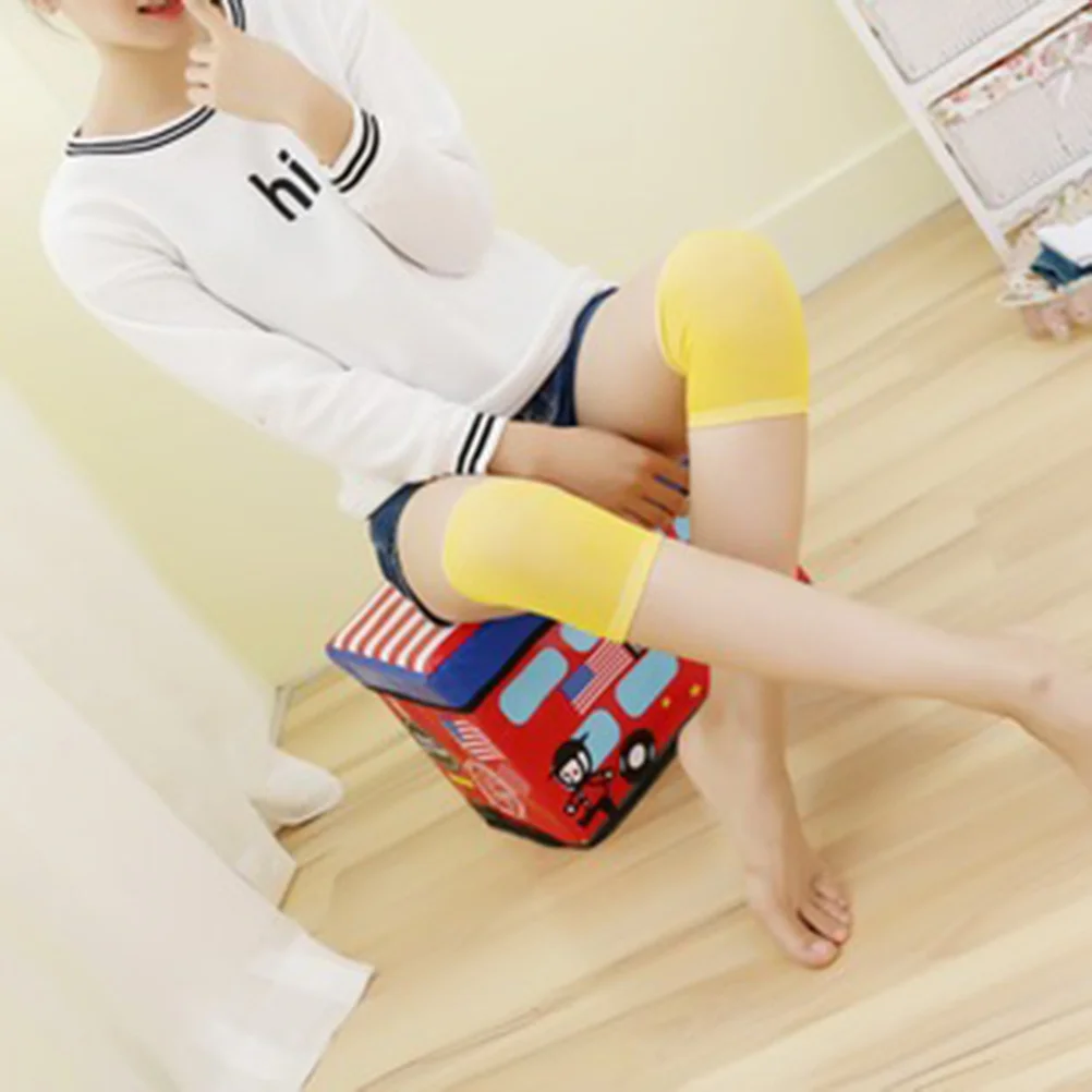 

Anti Knee Support Brace Sleeve Yellow for Sports Running Hiking Outdoor Activities Knee Warmer Protector Durable Elastic Support