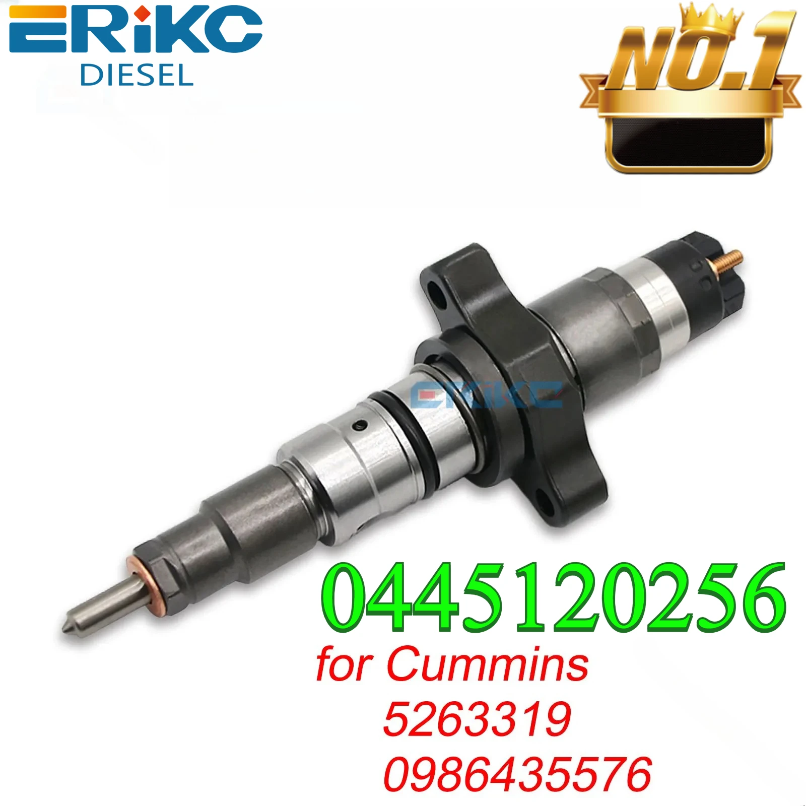 Boquilla de inyector diésel 0445120256, inyector de combustible de piezas de automóvil 0 445 120 256 para motor Cummins CRIN1-14/16 5263319 0986435576