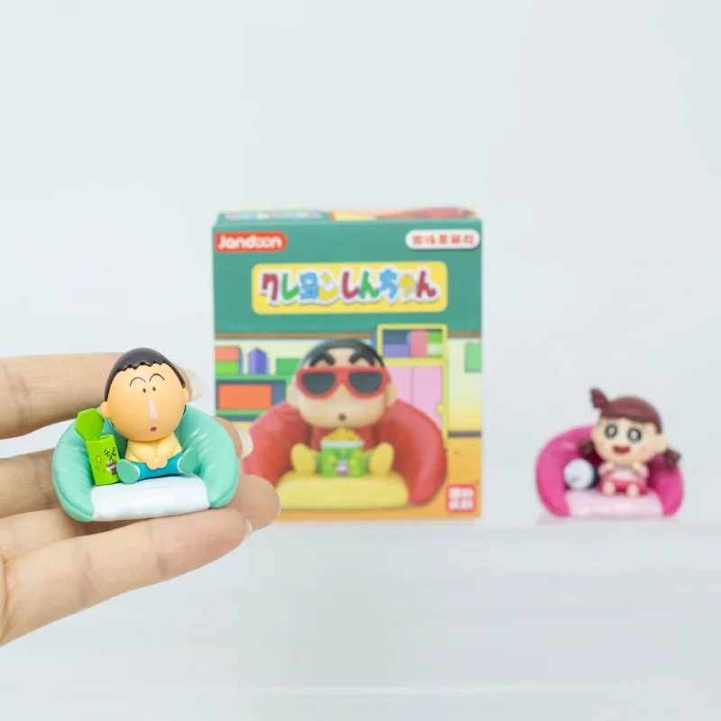 Crayon Shinchan กล่องตาบอดของเล่น Micro Sofa Series Boochan Sakurada Nene อะนิเมะรูปตุ๊กตาของขวัญของเล่นรวบรวมเครื่องประดับ