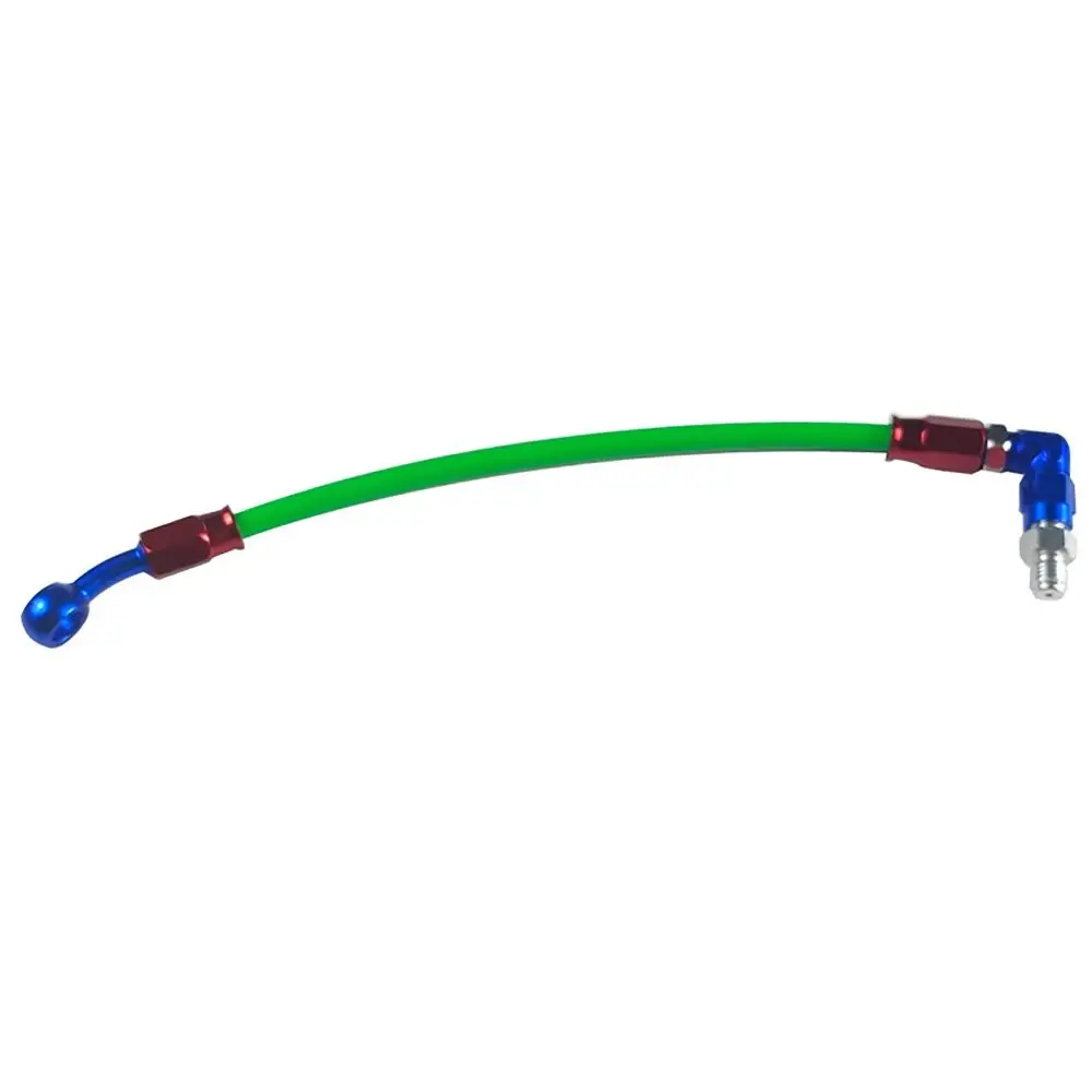 Useful 60CM Motorcycle Tubing 90° 3 Layers Protection Brake Hose Line Braided Retrofitting Motorcycle Hydraulic Tube Universal