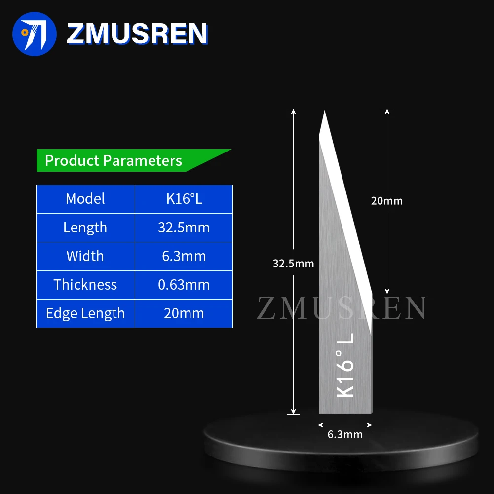 10PCS AOKE JWEI RZCUT IECHO AOL 7° 9° 15° 16° 20° 25° 26° 30° 35° 39° 40°45°60°Vibration Blade Carbide Oscillating Knife Cutting