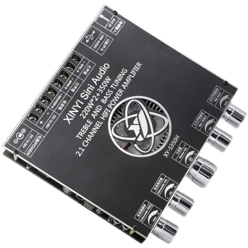 XY-S350H 2.1 channel TPA3251 Bluetooth power amplifier board module high and low subwoofer 220W*2 + 350W