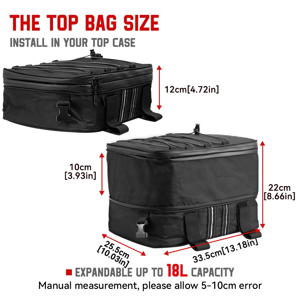 Motorcycle Top Case Bags Saddlebag For BMW R1250GS Adventure R1200GS R1250RT K1600 For Benelli TRK 502 Luggage Bag Waterproof