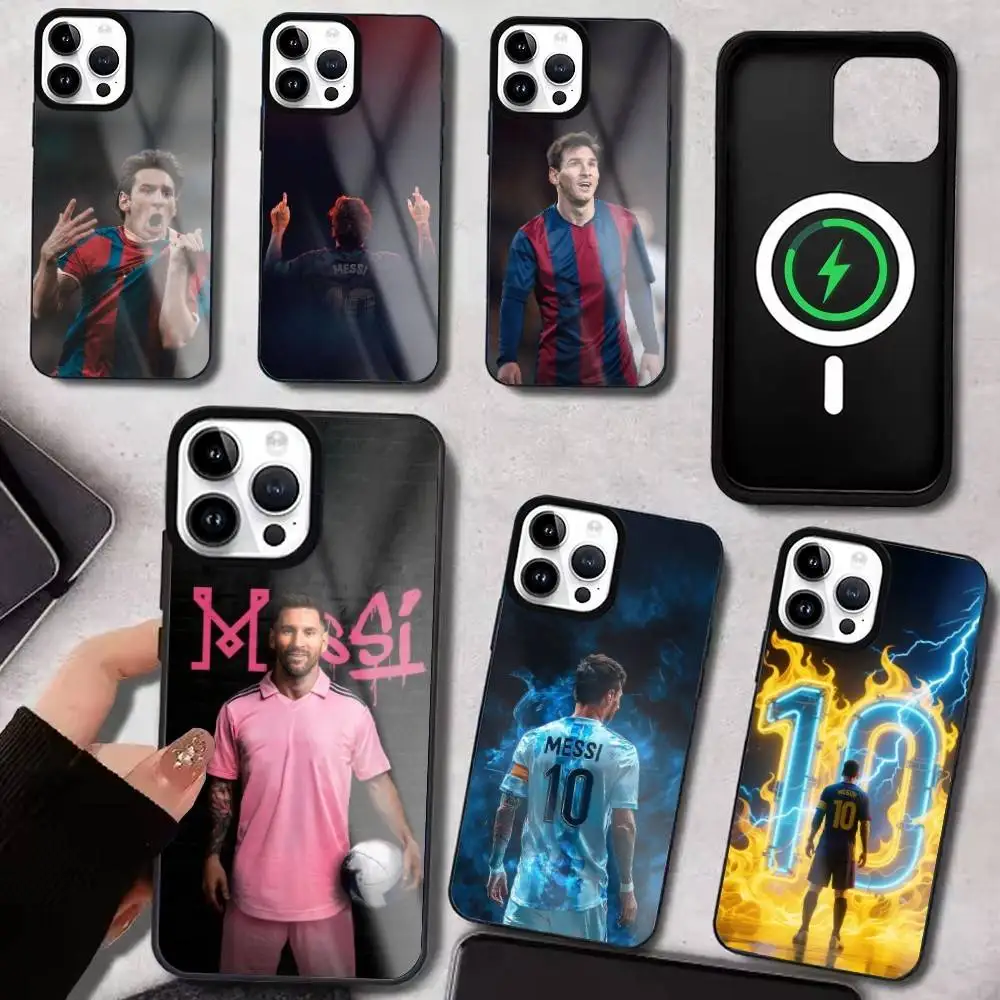 

Football Star M-Messi Phone Case For iPhone17,16,15,14,13,12,11 Plus,Pro Max, New Magnetic Wireless Charging