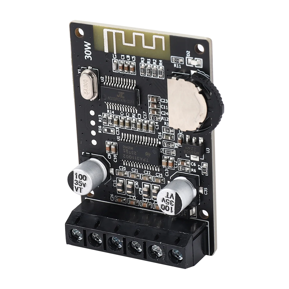 Scheda amplificatore di potenza Bluetooth Stereo da 20W scheda amplificatore di potenza digitale ad alta potenza 12V / 24V XY-P15W senza guscio